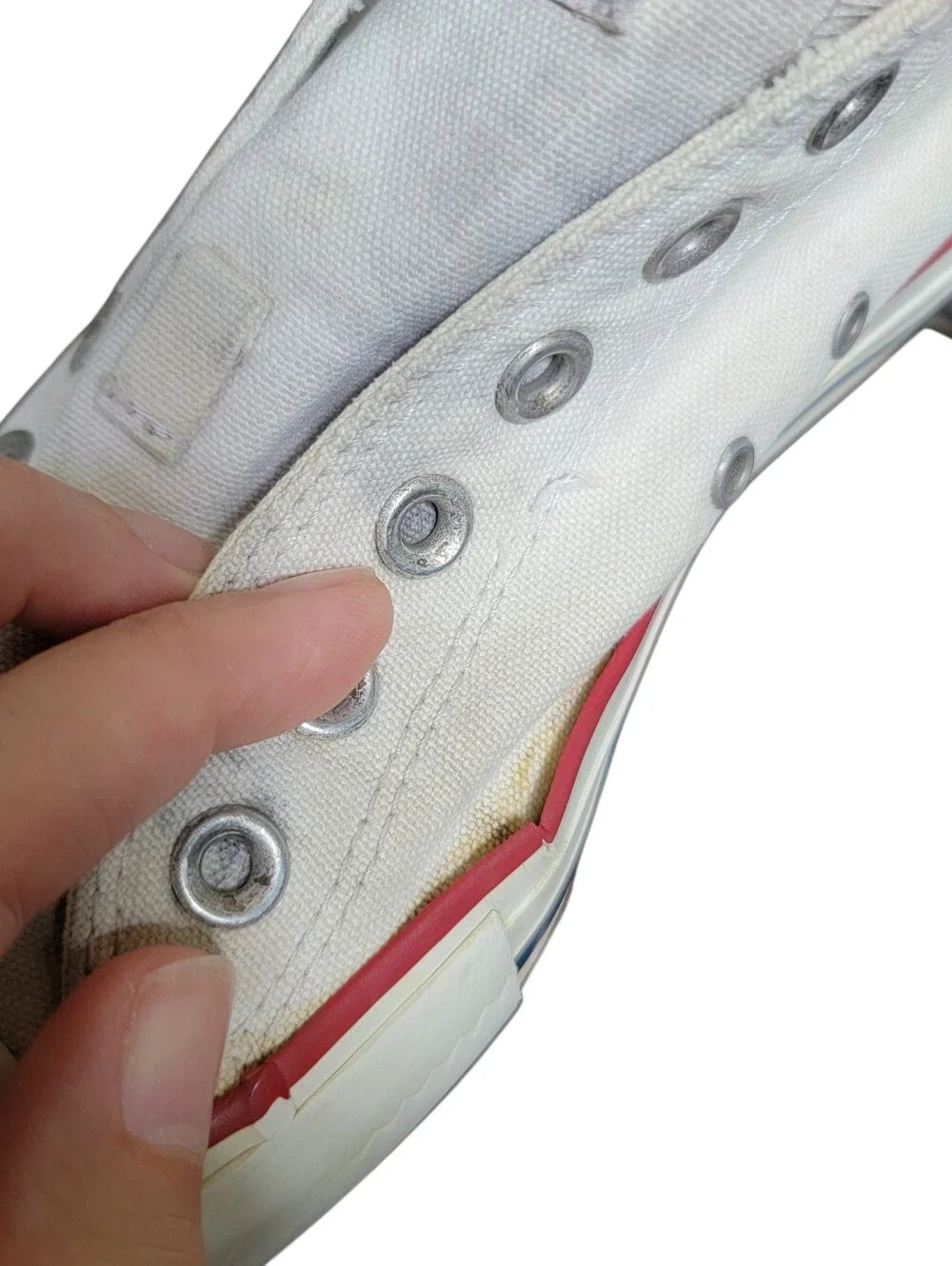 Converse Women's White Slip-On Canvas Sneakers - Picture 6 of 13